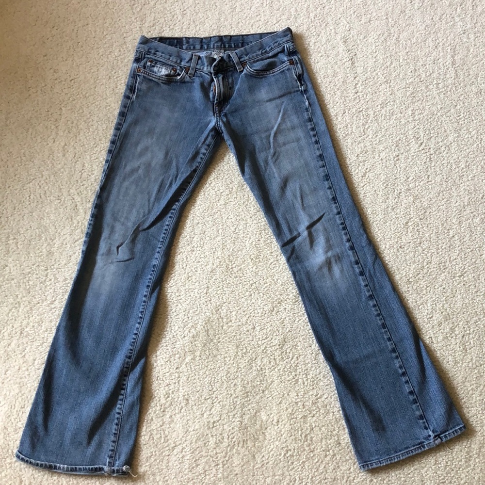 Lucky Jeans light blue with flare at the bottom